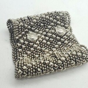 SG Liquid Metal-B11-AS Antique Silver Bracelet by Sergio Gutierrez